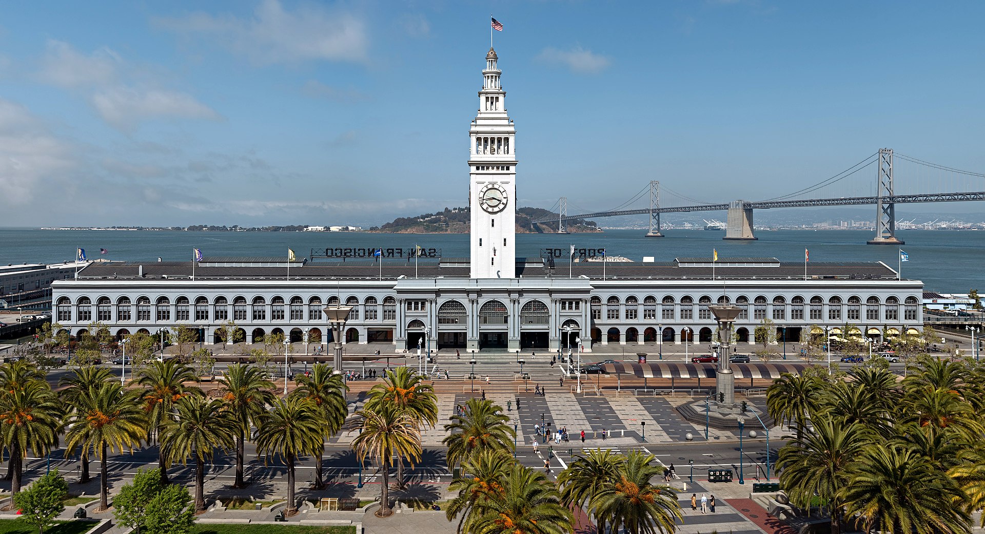 The Ferry Building after a morning on the water. This is where I sit down.